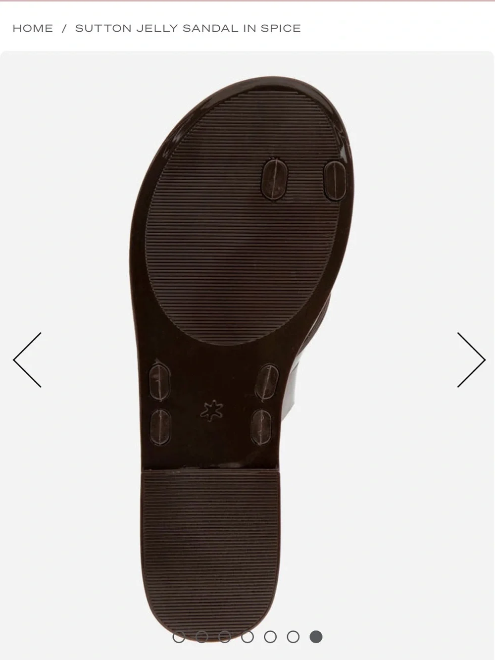 Splendid Sutton Jelly Slide Sandal in Spice Brown